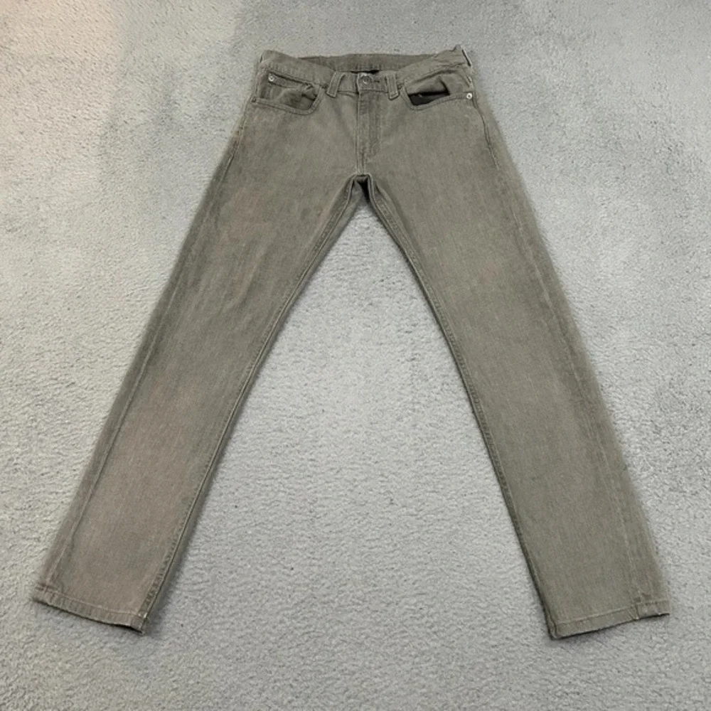 Levis Jeans Mens‎ 32x30 Gray Denim 511 Slim Straight Skinny American Stretch